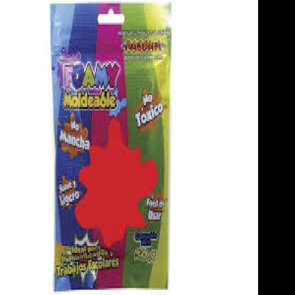 FOAMY MOLDEABLE 50G. ROJO E.10 C.200